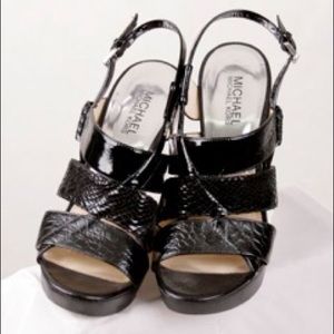 Michael Kors Patent Leather Platform Shoes